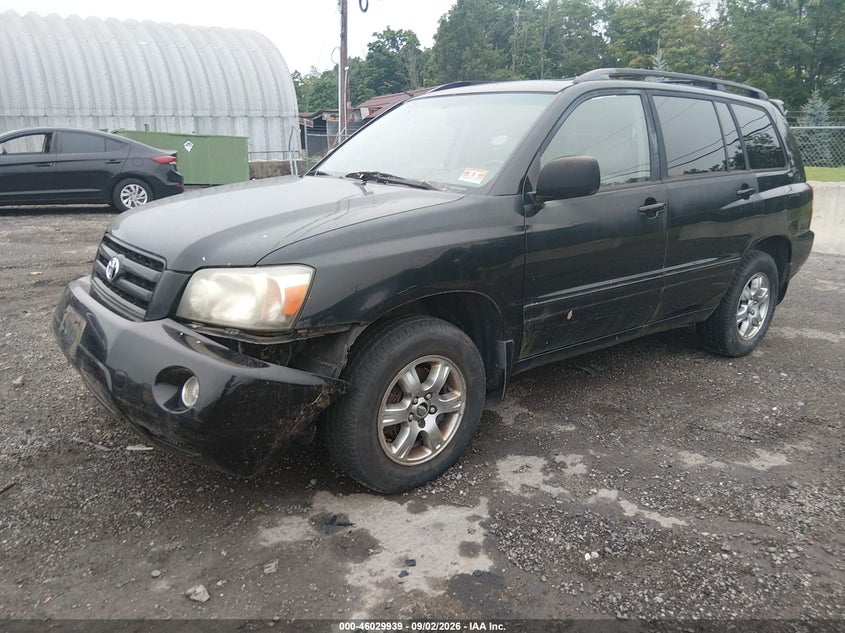 2004 TOYOTA HIGHLANDER SPORT UTILITY VEHICLE 3.3L V-6 DOHC, VVT, REGULAR , 230HP