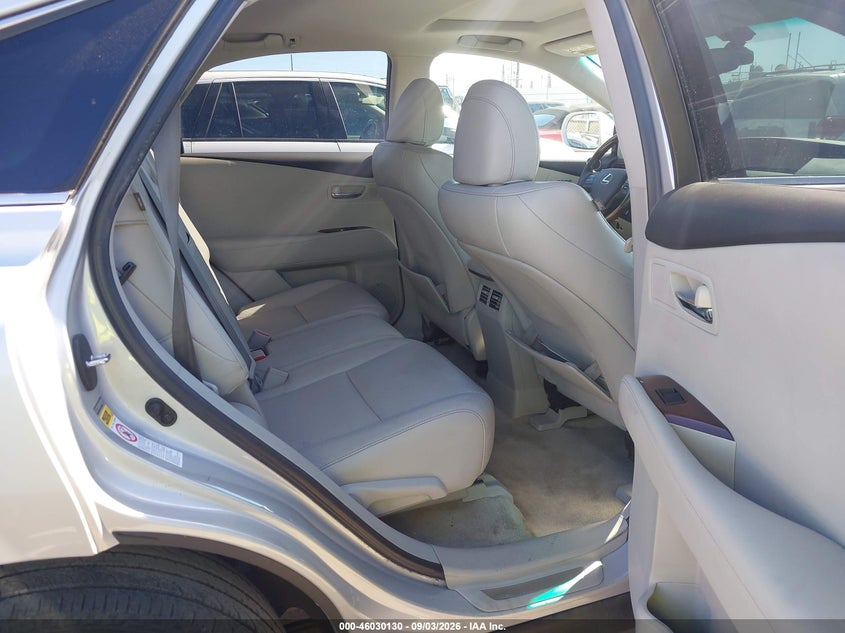 2010 LEXUS RX SPORT UTILITY VEHICLE 3.5L V-6 DOHC, VVT, 275HP
