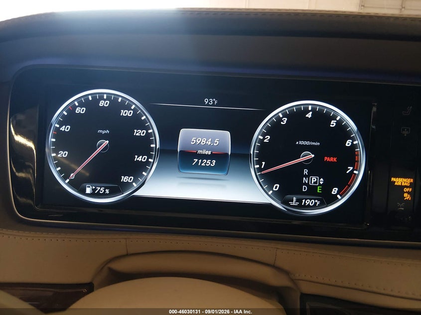2015 MERCEDES-BENZ S 550 auction photo 7