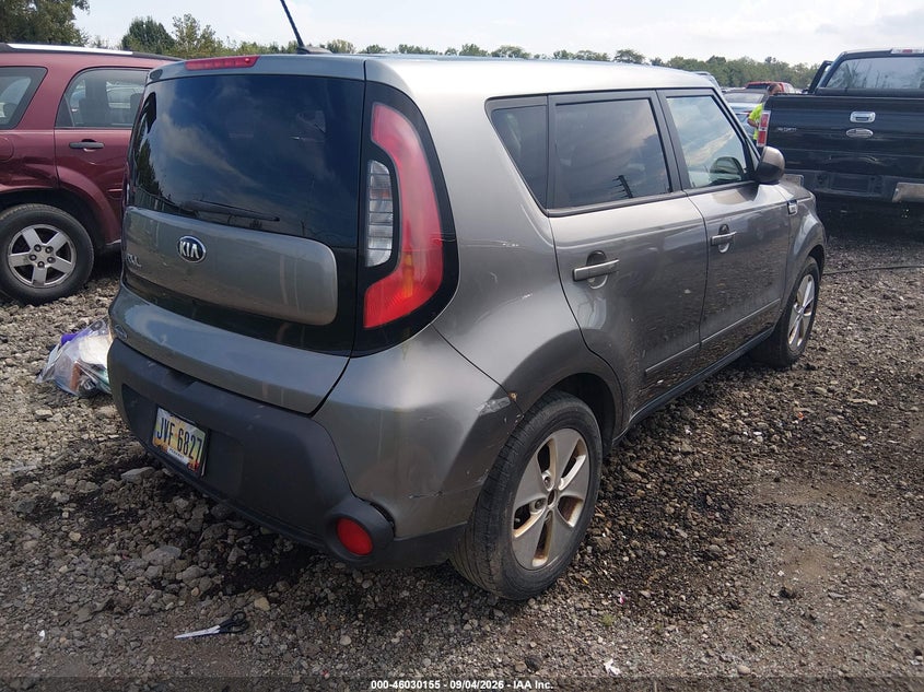 Vin: kndjn2a24f7236636, lot: 46529574, kia soul 20154