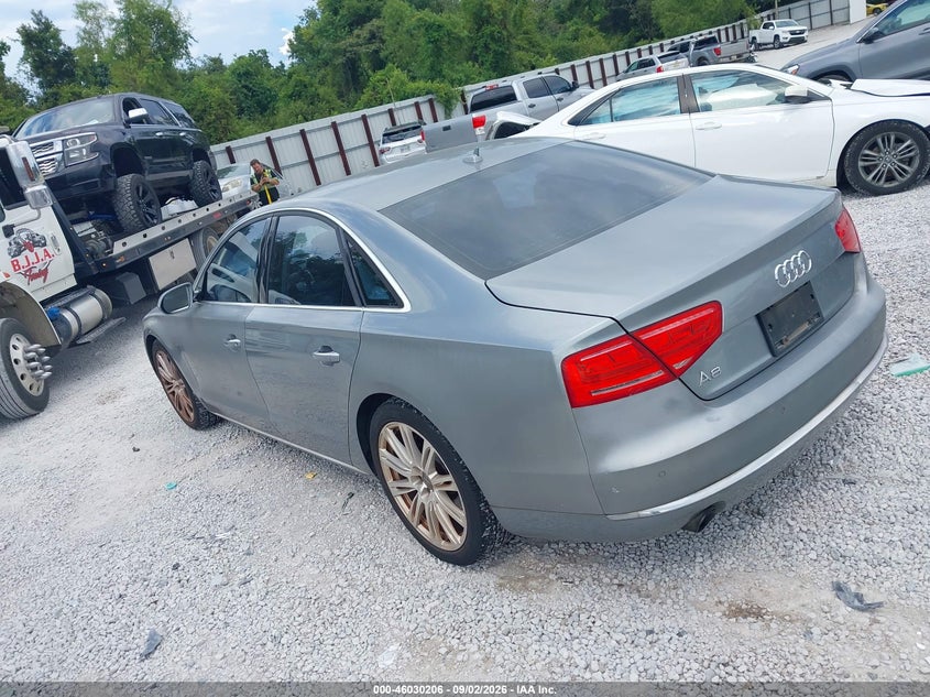 AUDI A8 2013 VIN WAUAGAFD3DN013640