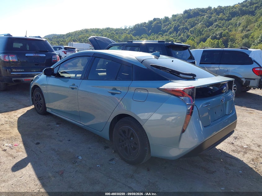 Vin: jtdkarfu4g3001603, lot: 46529679, toyota prius three 20163