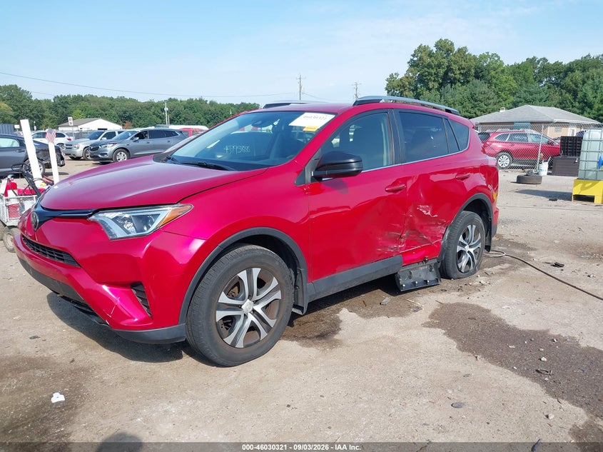 Vin: jtmbfrev9hj121616, lot: 46529740, toyota rav4 le 20172