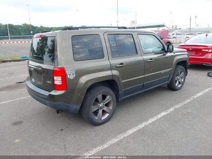 Vin: 1c4njrfb9fd271799, lot: 46529761, jeep patriot high altitude edition 20154
