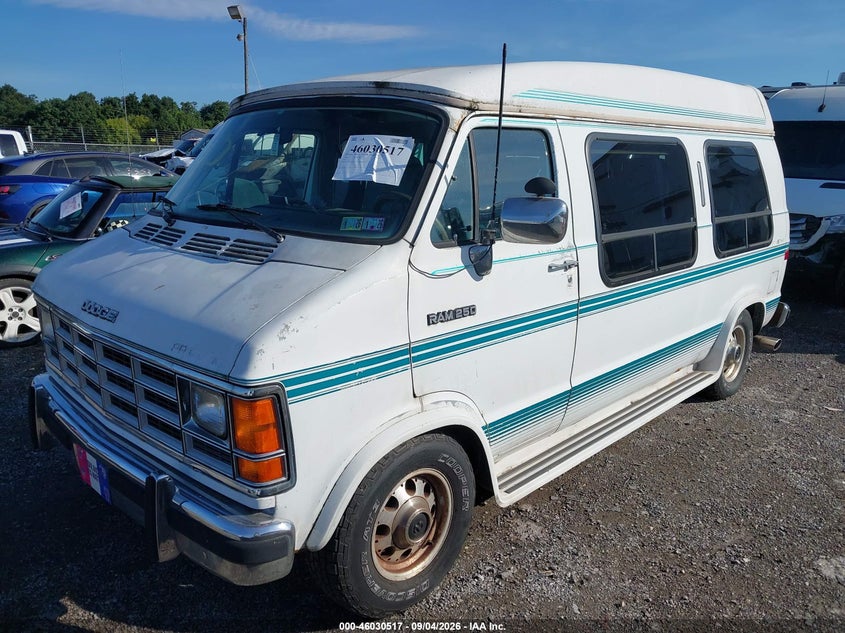 DODGE RAM VAN 1992 VIN 2B6HB21Y1NK113351