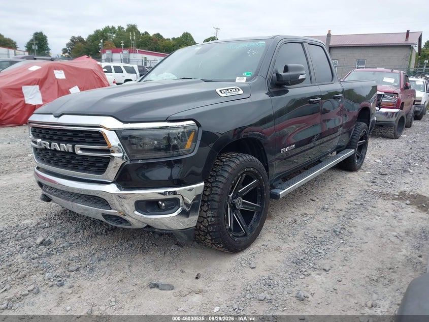 Vin: 1c6rrfbg8nn332537, lot: 46529954, ram 1500 big horn  4x4 6'4 box 20222