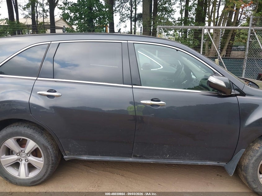ACURA MDX 2013 VIN 2HNYD2H29DH507547