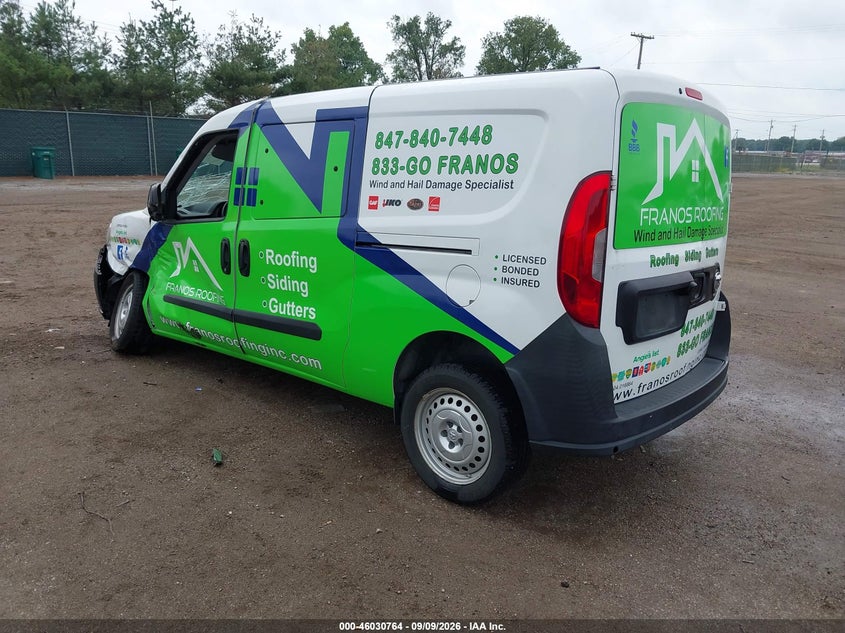 Vin: zfbhrfab8m6u12684, lot: 46530183, ram promaster city tradesman 20213