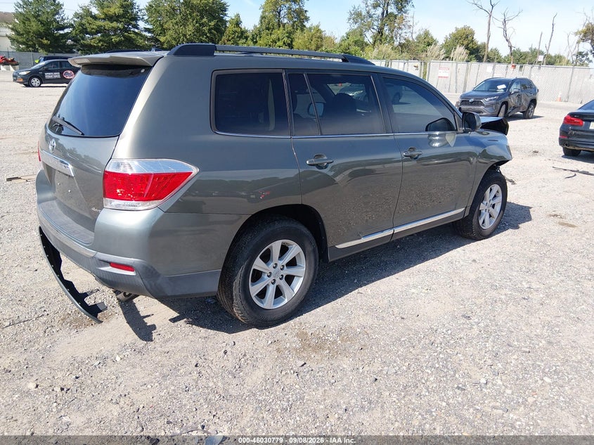 Vin: 5tdbk3eh8cs104515, lot: 46530198, toyota highlander se v6 20124