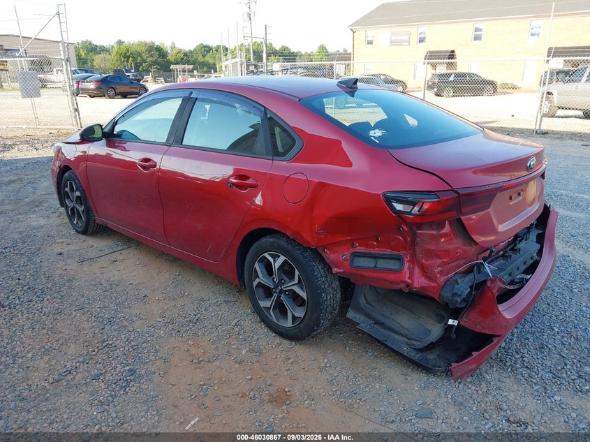Vin: 3kpf24ad1le191520, lot: 46530286, kia forte lxs 20203