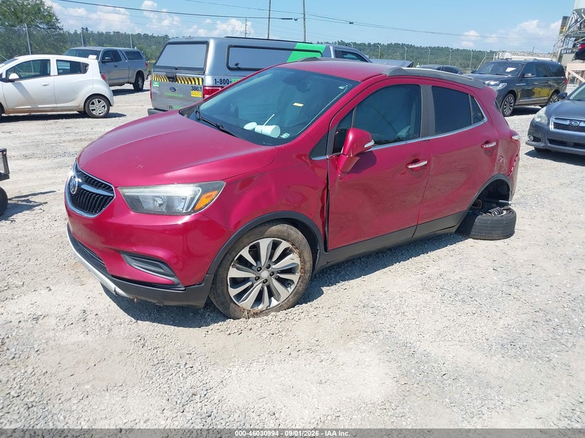Vin: kl4cjasb4hb051557, lot: 46530413, buick encore preferred 20172