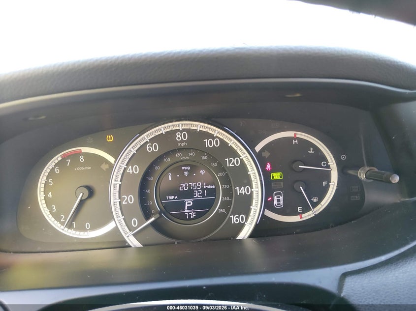 2013 HONDA ACCORD auction photo 7