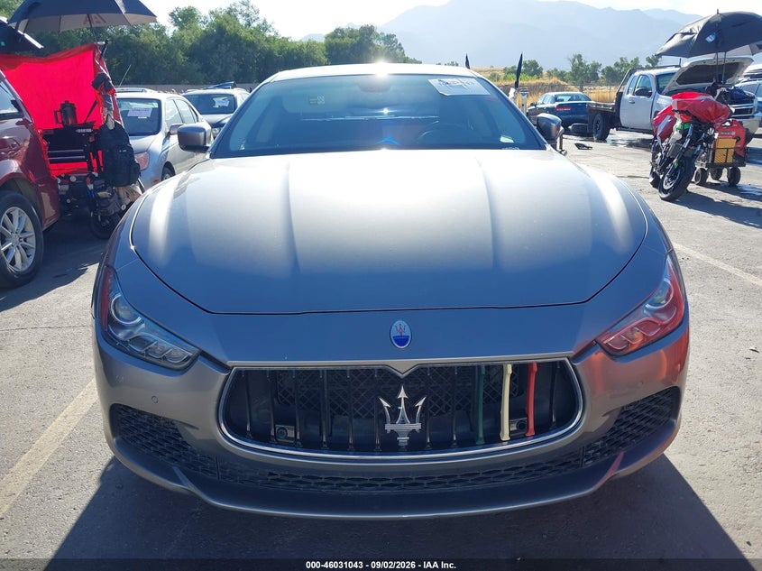 MASERATI GHIBLI 2016 VIN ZAM57RTA6G1168445