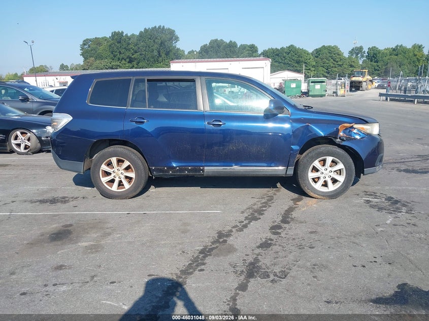 TOYOTA HIGHLANDER 2013 VIN 5TDZA3EH1DS038229