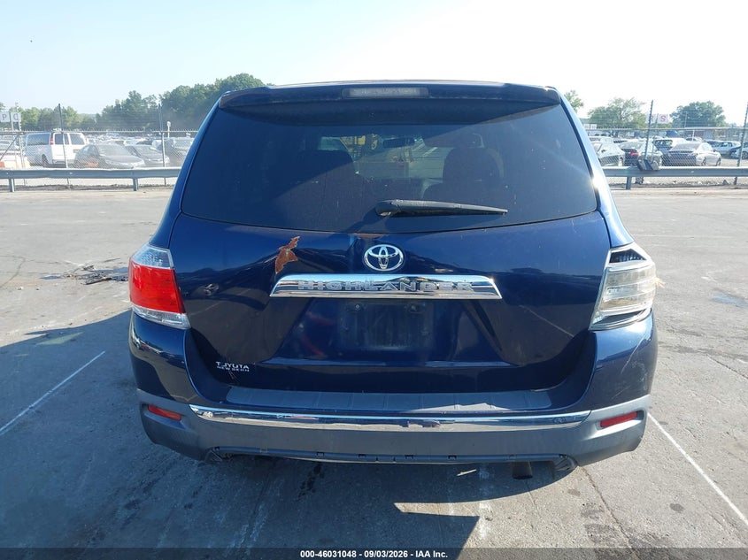 TOYOTA HIGHLANDER 2013 VIN 5TDZA3EH1DS038229