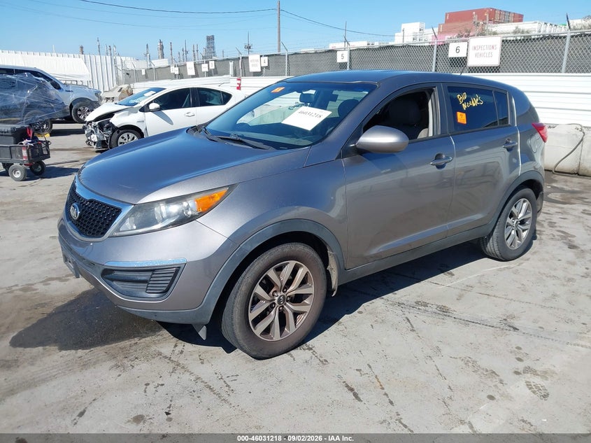 Vin: kndpb3ac0f7710681, lot: 46530637, kia sportage lx 20152