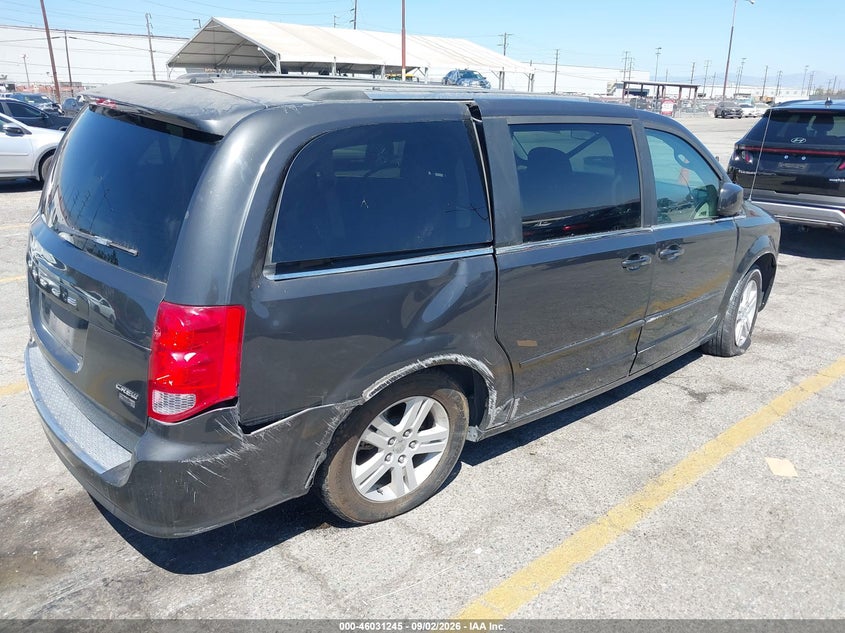 Vin: 2c4rdgdgxcr263991, lot: 46530664, dodge grand caravan crew 20124
