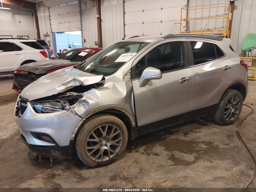 Vin: kl4cj1sb5hb113824, lot: 46530689, buick encore sport touring 20172