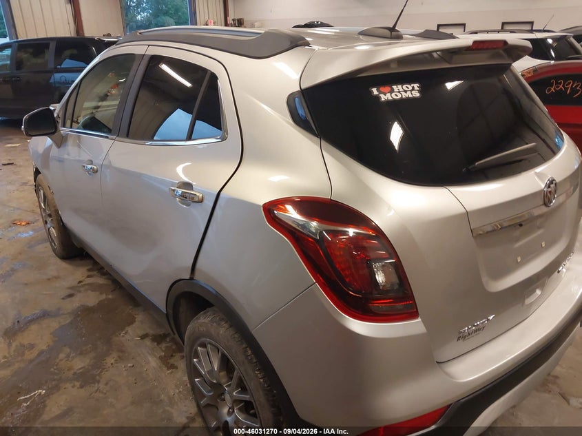 Vin: kl4cj1sb5hb113824, lot: 46530689, buick encore sport touring 20173