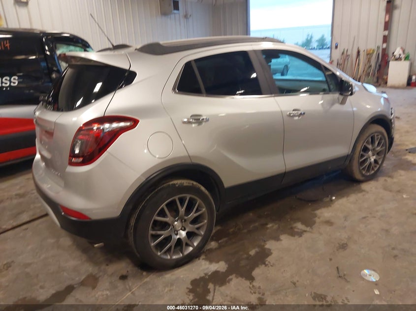 Vin: kl4cj1sb5hb113824, lot: 46530689, buick encore sport touring 20174