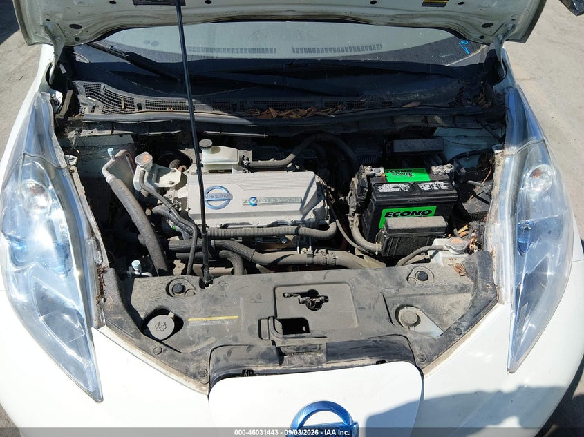 NISSAN LEAF 2012 VIN JN1AZ0CPXCT024041