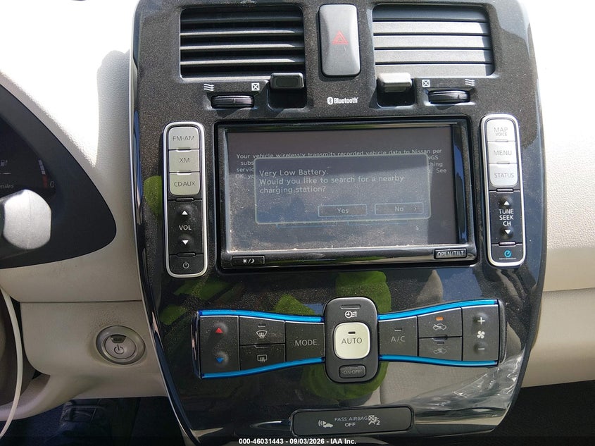 NISSAN LEAF 2012 VIN JN1AZ0CPXCT024041