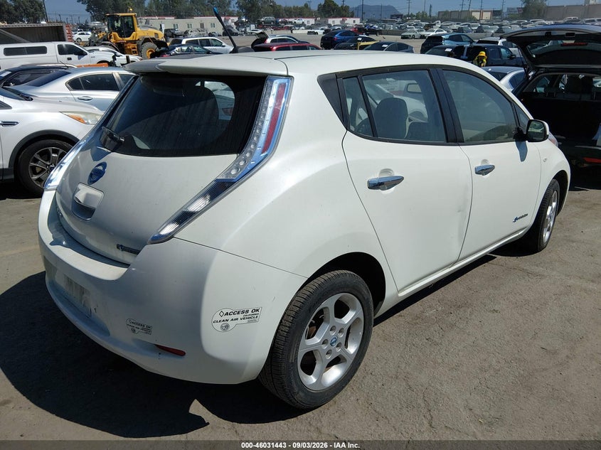 NISSAN LEAF 2012 VIN JN1AZ0CPXCT024041