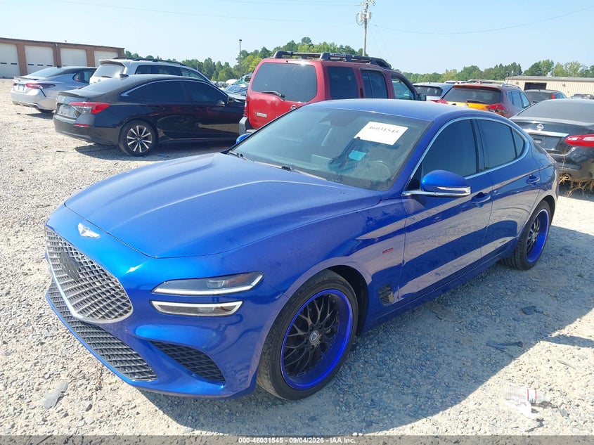 Vin: kmtg34ta5nu092919, lot: 46530964, genesis g70 2.0t rwd 20222