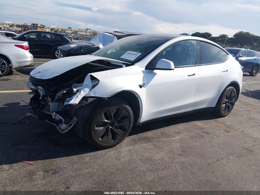 Vin: 7saygded3sa366430, lot: 46531013, tesla model y long range dual motor rear-wheel drive 20252