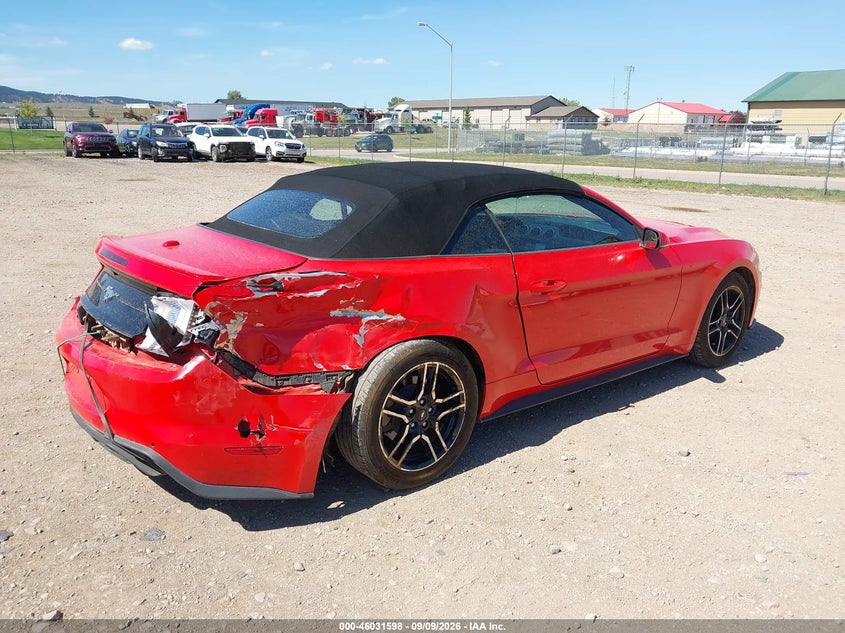 Vin: 1fatp8uh8j5117827, lot: 46531017, ford mustang ecoboost premium 20184