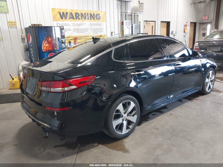 Vin: 5xxgt4l34kg369528, lot: 46531024, kia optima s 20194
