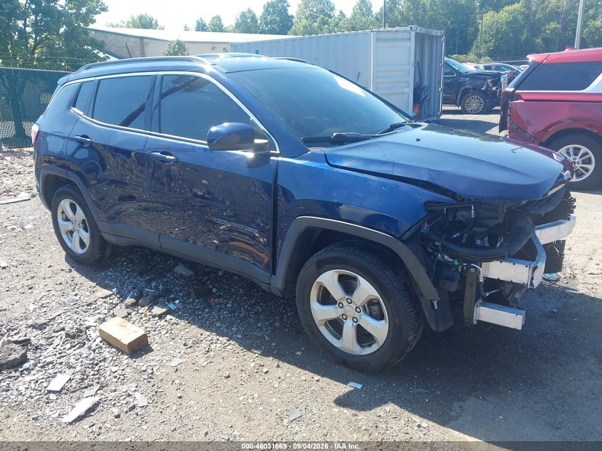 2018 Jeep Compass Latitude 4X4, Front, IAAI, VIN 3C4NJDBBXJT270625