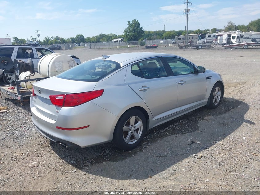 Vin: 5xxgm4a75fg378828, lot: 46531122, kia optima lx 20154