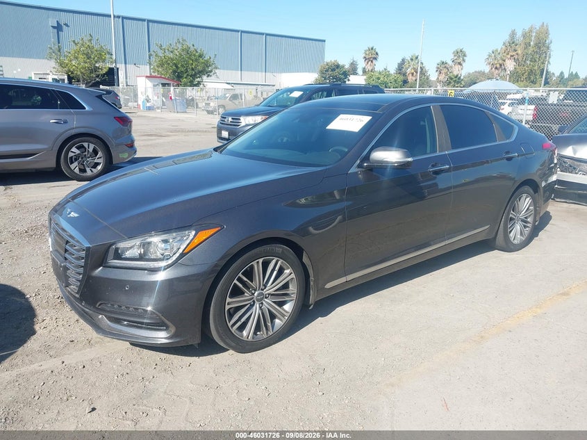 Vin: kmhgn4je9ju225489, lot: 46531145, genesis g80 3.8 20182