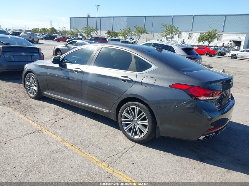 Vin: kmhgn4je9ju225489, lot: 46531145, genesis g80 3.8 20183