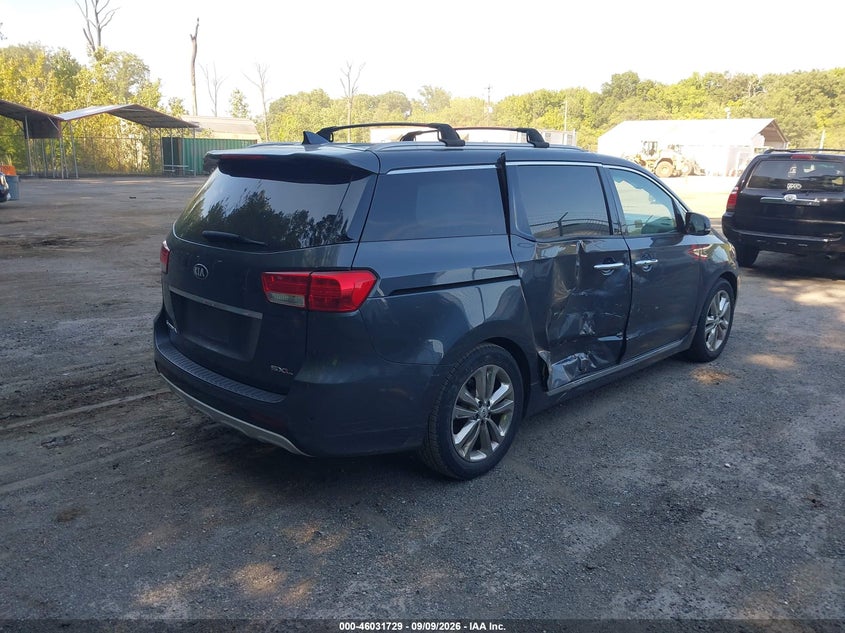 Vin: kndme5c11g6155796, lot: 46531148, kia sedona sx luxury 20164