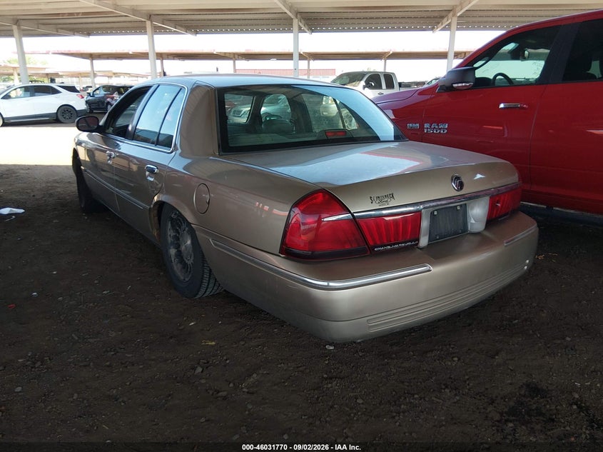 MERCURY GRAND MARQUIS 2000 VIN 2MEFM75W8YX665633