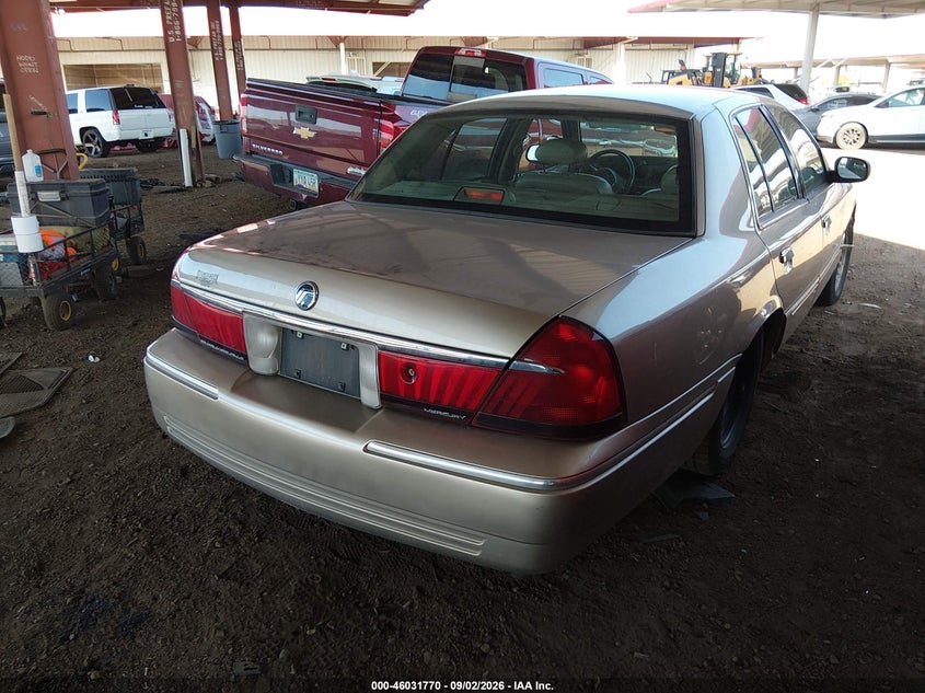 MERCURY GRAND MARQUIS 2000 VIN 2MEFM75W8YX665633