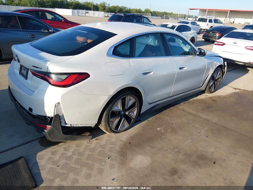 Vin: wby23hd09sfu12442, lot: 46531210, bmw i4 gran coupe edrive40 20254