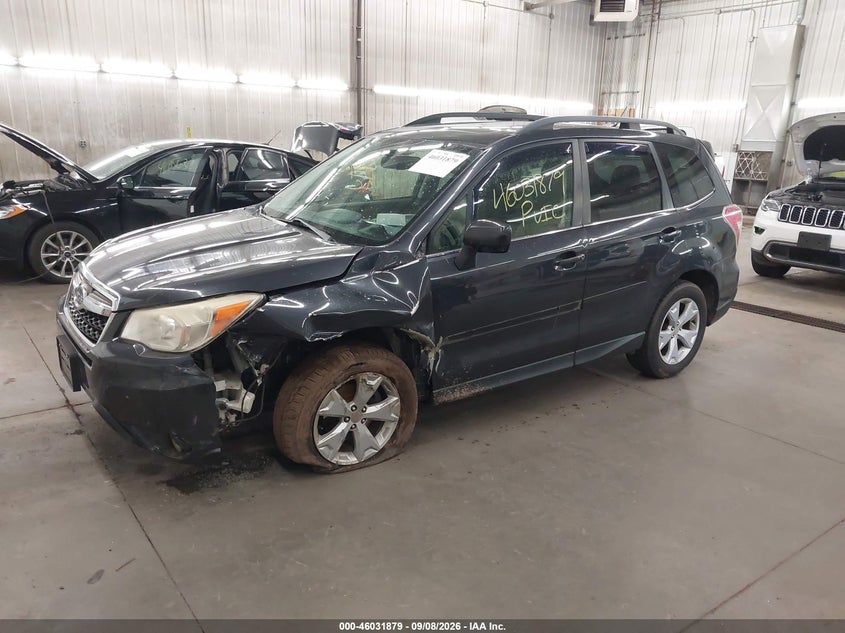 2015 Subaru Forester, Левый перёд, IAAI, VIN JF2SJAHC6FH557369 — фото 2