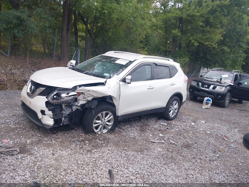 Vin: knmat2mv6gp636730, lot: 46531455, nissan rogue sv 20162