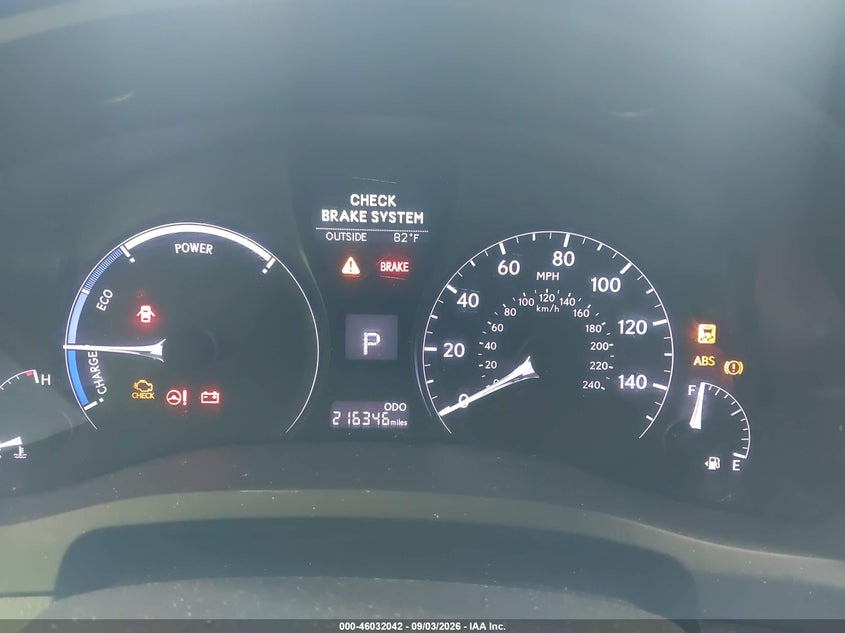 LEXUS RX 450H 2013 VIN JTJBC1BA0D2439427