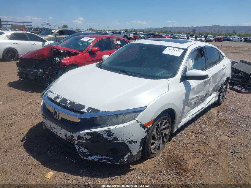 Vin: 19xfc2f82he004886, lot: 46531537, honda civic ex 20172