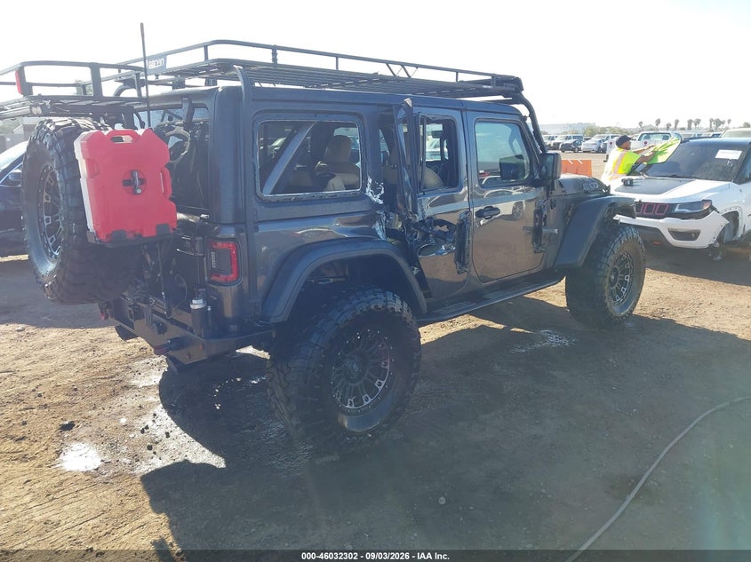 Vin: 1c4hjxfg9jw126577, lot: 46531721, jeep wrangler unlimited rubicon 4x4 20184