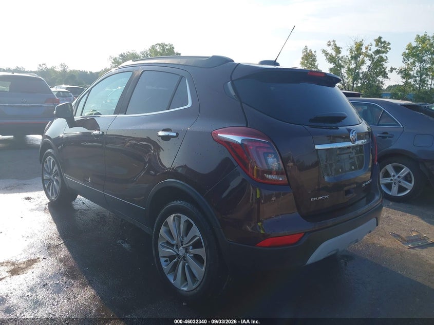 Vin: kl4cjasbxhb196974, lot: 46531759, buick encore preferred 20173