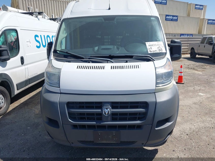 RAM PROMASTER 2500 2018 VIN 3C7WRVPG8JE156279
