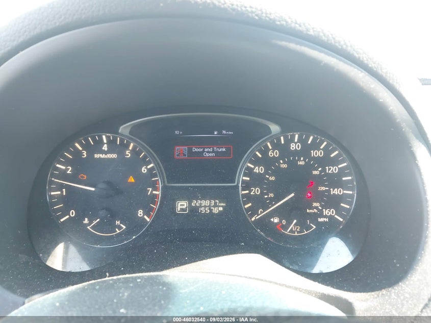 2015 NISSAN ALTIMA SEDAN 2.5L I-4 DOHC, VVT, REGULAR , 182HP