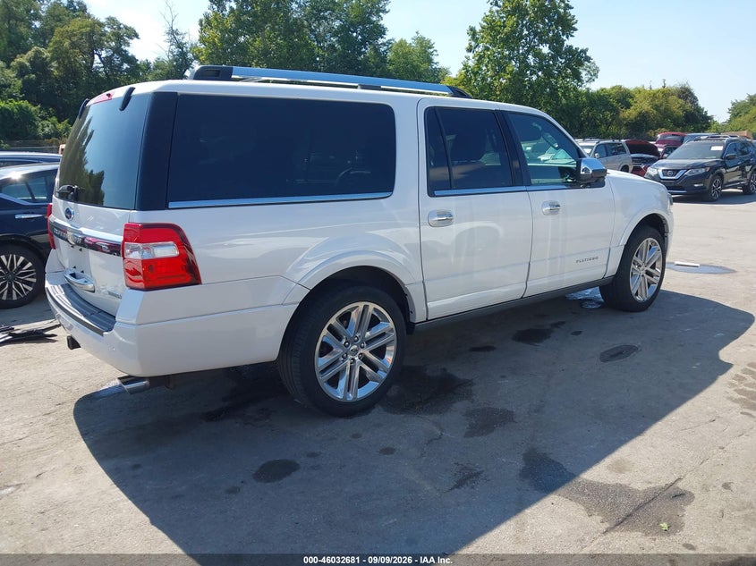 Vin: 1fmjk1mt9hea36708, lot: 46532099, ford expedition el platinum 20174