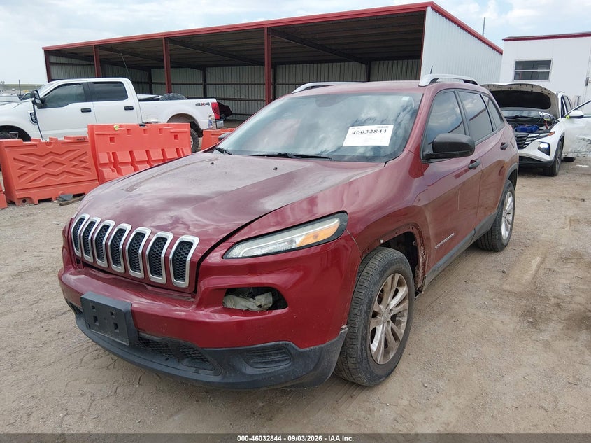 2015 Jeep Cherokee, Right Front, IAAI, VIN 1C4PJLABXFW620485 — photo 2