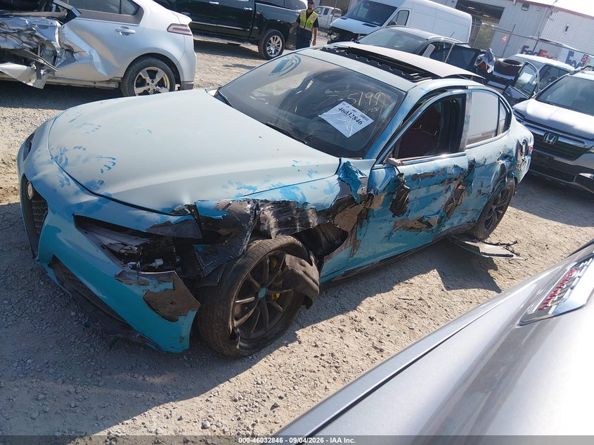 Vin: zarfaebn8h7555199, lot: 46532265, alfa romeo giulia rwd 20172
